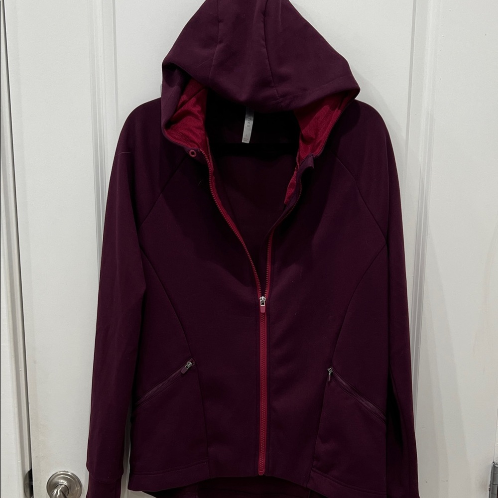 Fabletics Plum Hooded Jacket